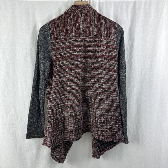 Lucky Lotus Lucky Brand Waterfall Wool Blend Knit Cardigan Sweater Womens M - Picture 2 of 13